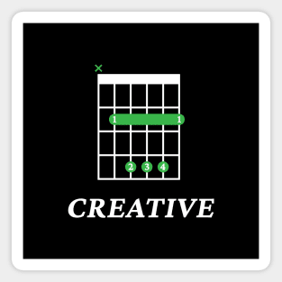 B Creative B Guitar Chord Tab Dark Theme Magnet